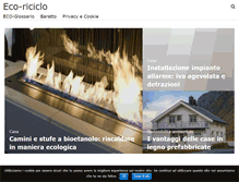 Tablet Screenshot of eco-riciclo.it